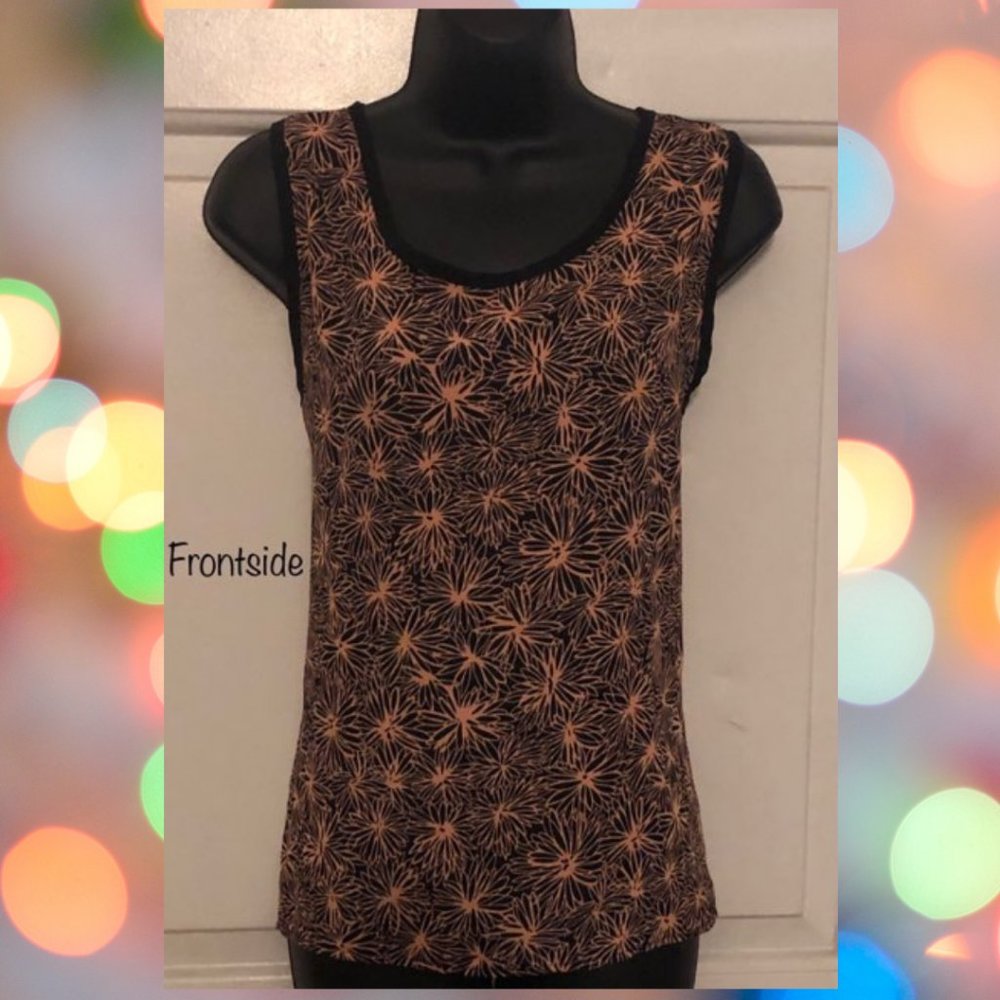 Black & Orange Top